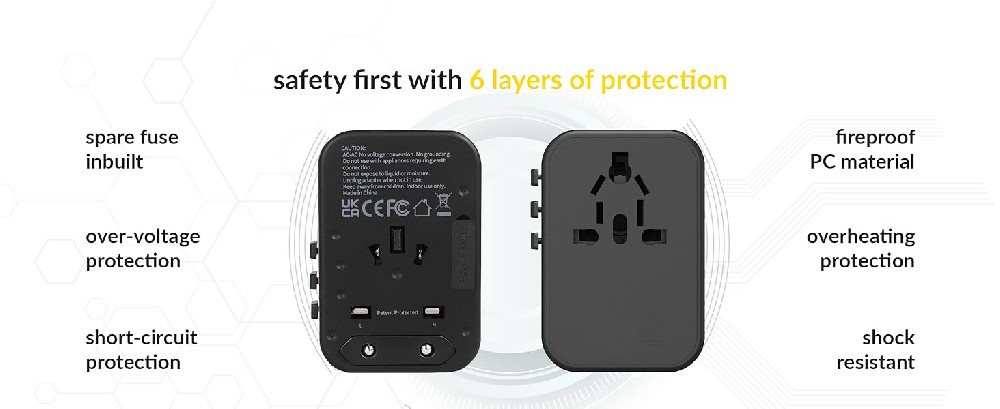 Dual-USB Travel Plug Adapter