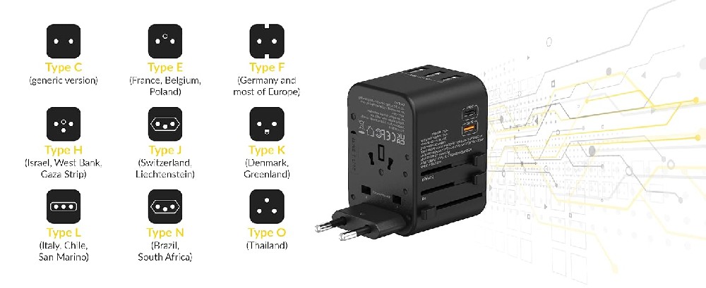 Flexible Travel Adapter
