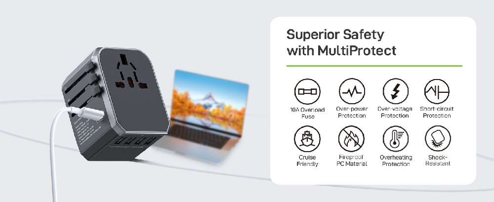 Lightning-Fast Travel Power Adapter