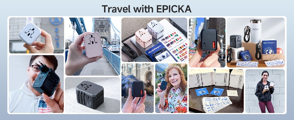 Compact Worldwide Travel Plug Adapter